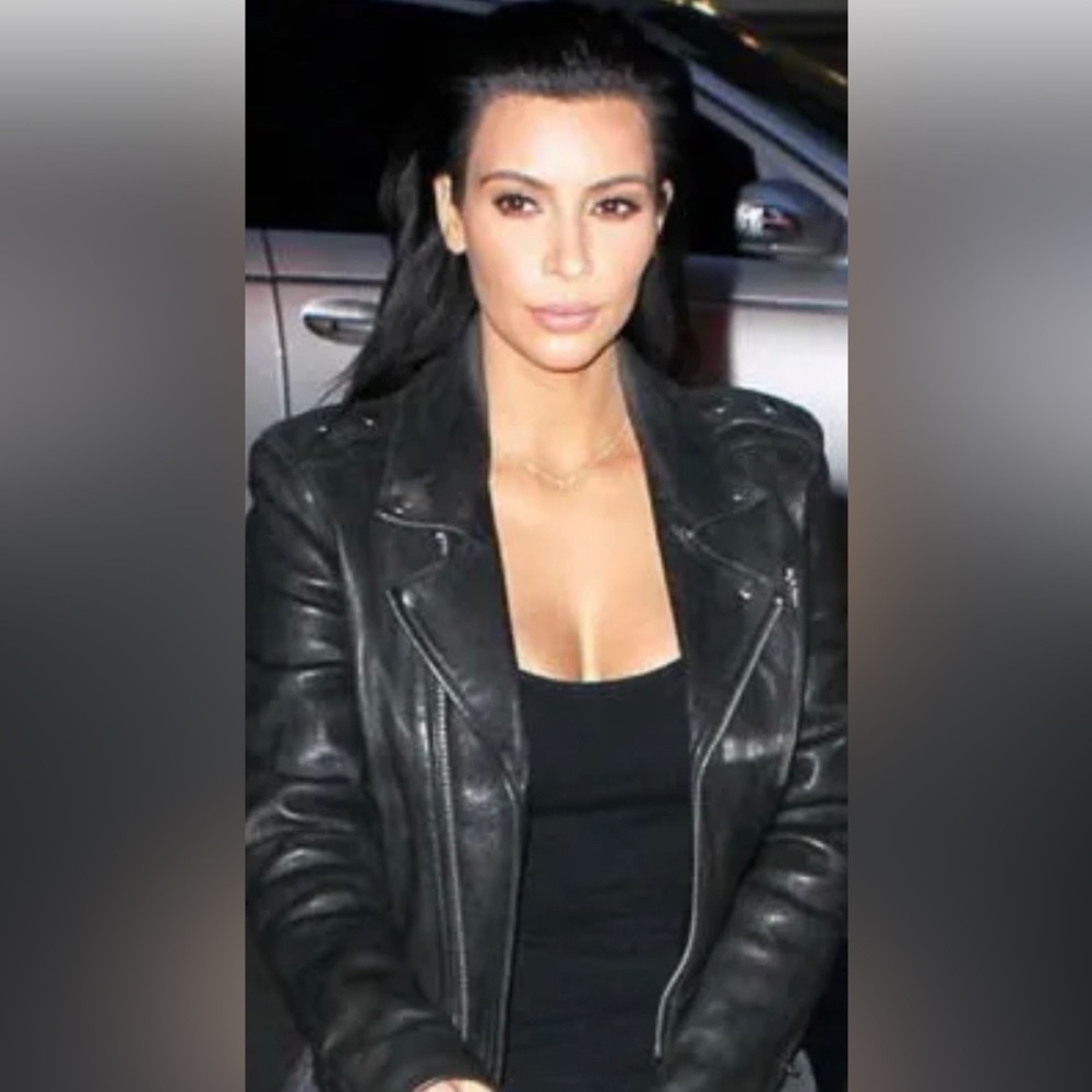 Kim Kardashian Moto Jacket.  Lambskin and very soft. Brand new w tags